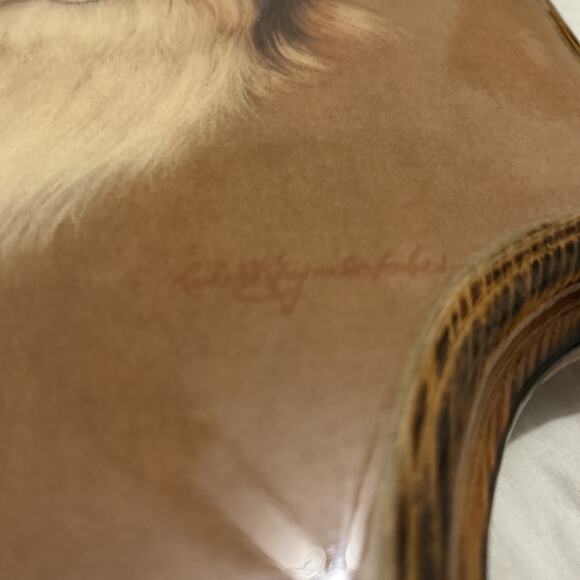 Vintage Collie Dog Etching Wood Wall Plaque Art Robert K. Reynolds-Forbes - Picture 4 of 6